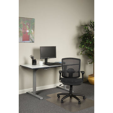 Alera® Alera Etros Series Suspension Mesh Mid-back Synchro Tilt Chair, Supports Up To 275 Lb, 15.74" To 19.68" Seat Height, Black freeshipping - TVN Wholesale